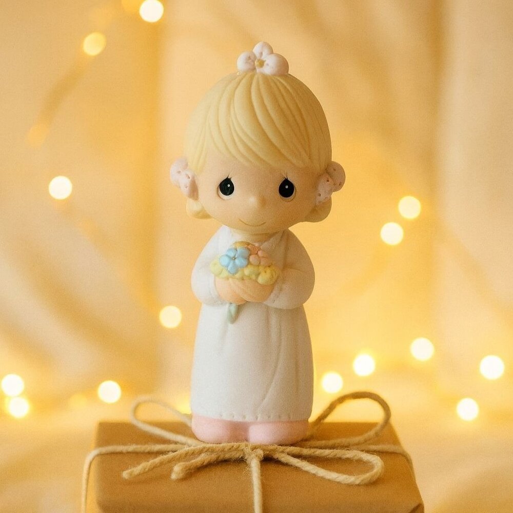 Precious Moments Bridesmaid Porcelain Figurine VTG By Enesco 1983 Gift Keepsake